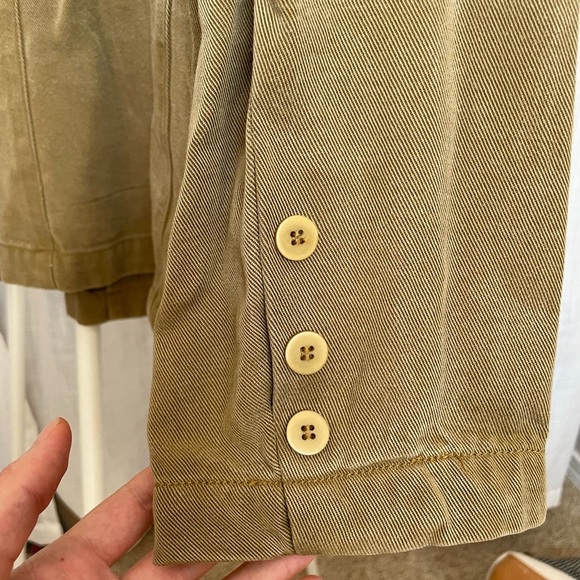 VINTAGE Democracy USA made 100% Tencell Overcoat  size L - Picture 6 of 7